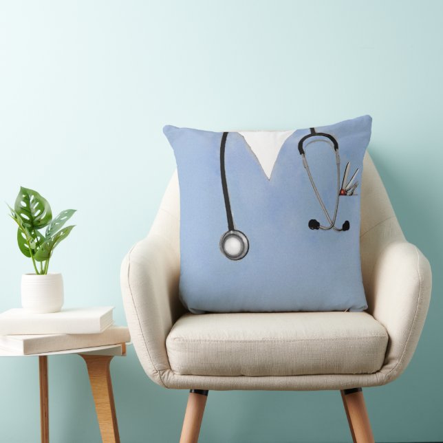 Creative Nurse Throw Pillow (Chair)