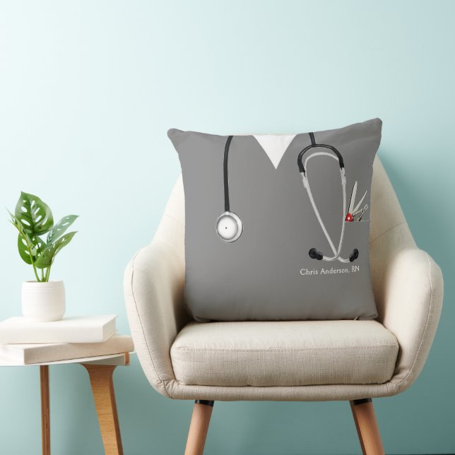 Creative Nurse Throw Pillow (Chair)