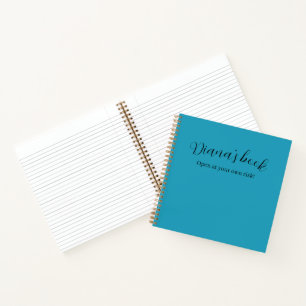Creative "Open At Your Own Risk" Writer's Diary Notebook