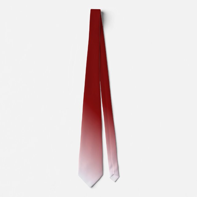 Creative Original Stylish Red Abstract Neck Tie (Front)