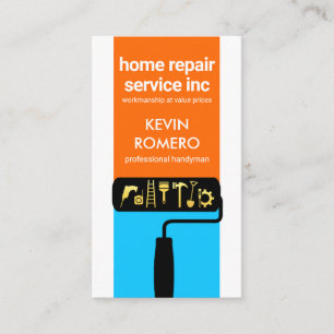 Creative Paint Brush Handyman Tools Business Card