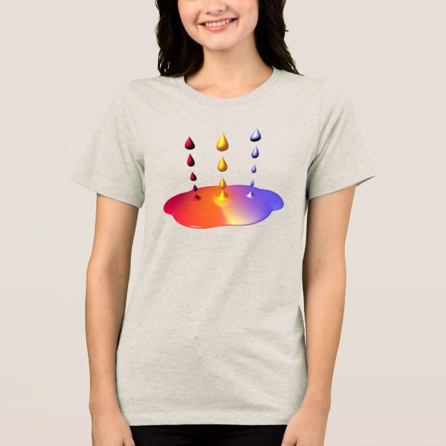 Creative Paint Mix Tri-Blend Shirt (Front)