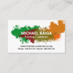 Creative Paint Splatters Home Remodeling Business Card
