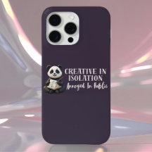 "Creative Panda iPhone 16 Case – Introvert Artist"