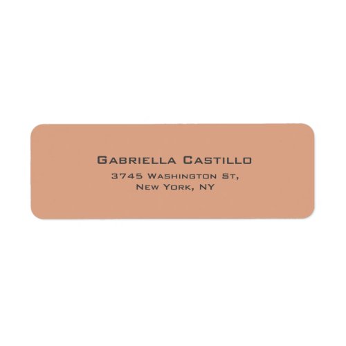 Creative Pastel Color Plain Elegant Simple  Label