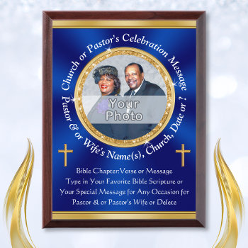 Creative Pastor Appreciation Gifts Or Any Occasion Award Plaque by LittleLindaPinda at Zazzle