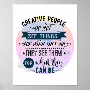Creative People Quote Word Art Poster