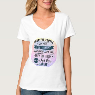 Creative People Quote Word Art T-Shirt