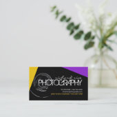 Creative Photographer Business Cards (Standing Front)