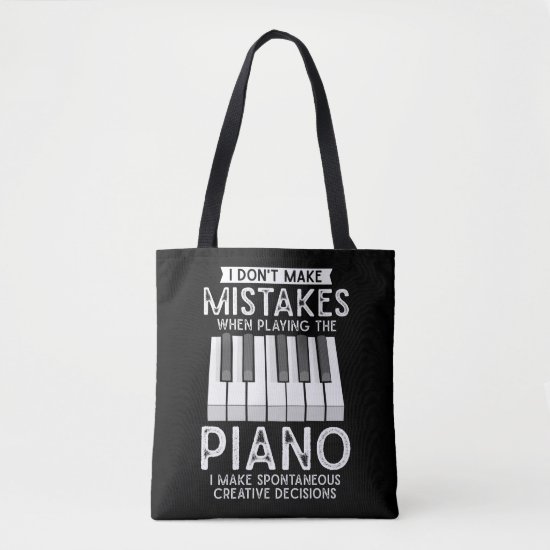 Creative Pianist Witty Piano Musician Music Lover Tote Bag
