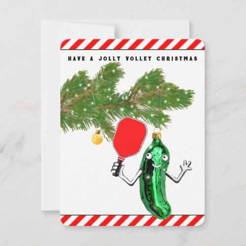 Creative Pickleball Christmas Holiday Card