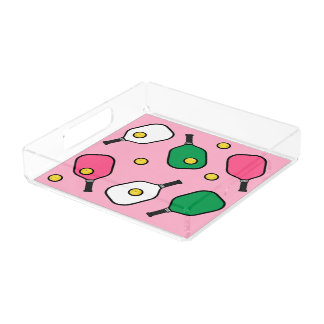 Creative Pickleball Decor Acrylic Tray