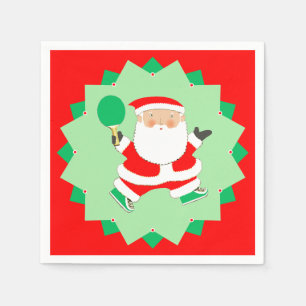 Creative Ping-Pong Christmas Holiday Party Napkins