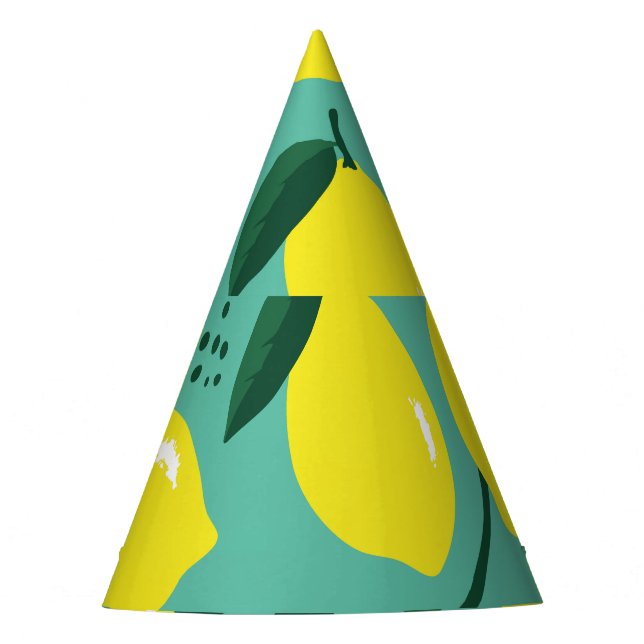 Creative pink-blue paint texture, abstract. party hat (Front)