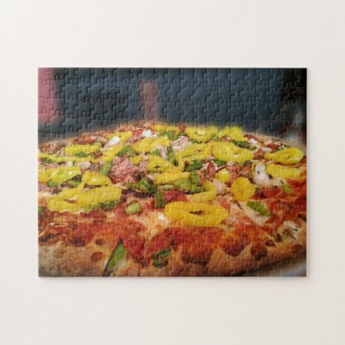 Creative Pizza Food Diner Italian Peppers Jigsaw Puzzle