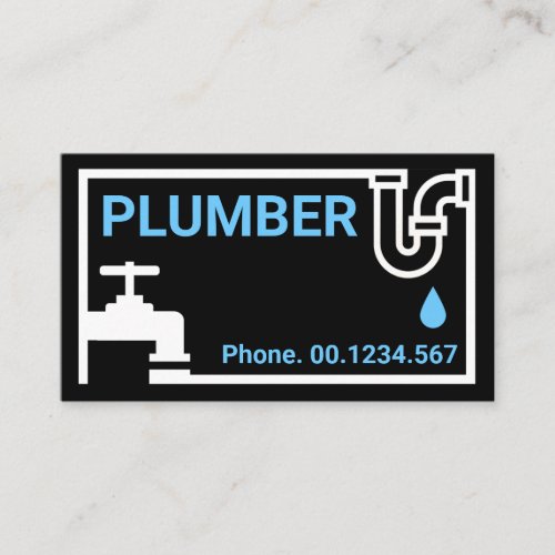 Creative Plumbing Pipes Frame Pipe Fitter Business Card