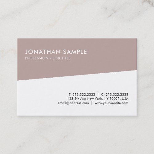 Creative Professional Clean Design Template Modern Business Card