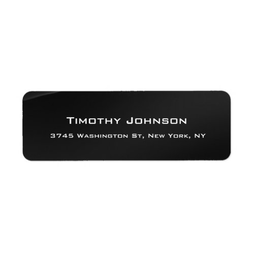 Creative Professional Dark Grey Modern Label