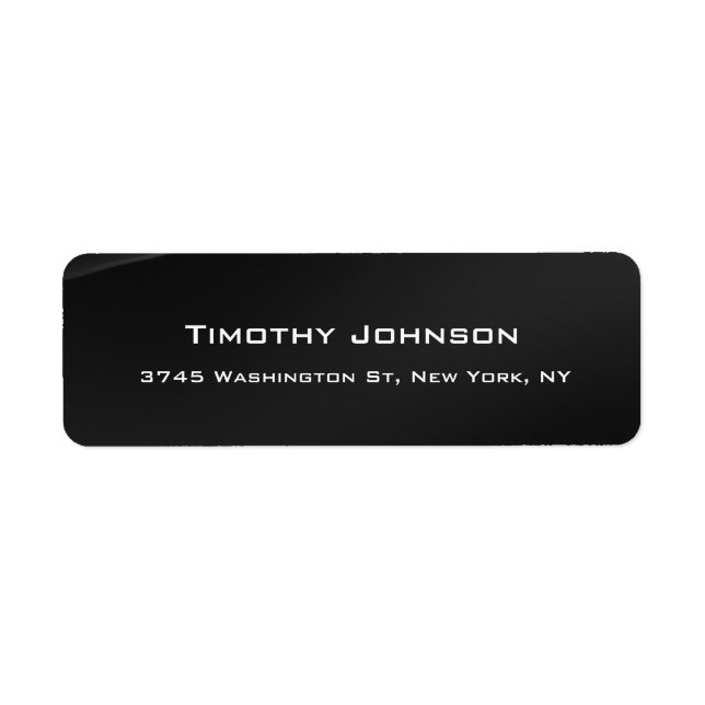 Creative Professional Dark Grey Modern Label (Front)