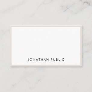 Creative Professional Elegant Simple Plain Trendy Business Card