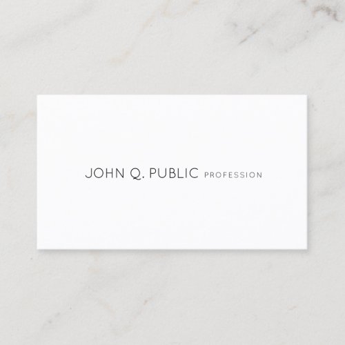 Creative Professional Minimalist Modern Design Business Card