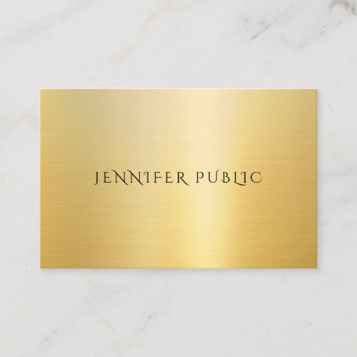 Creative Professional Template Modern Gold Look Business Card