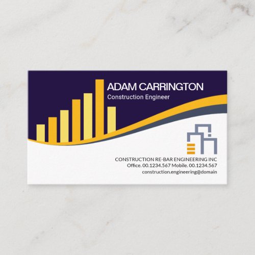 Creative Rebar Construction Building Engineer Business Card