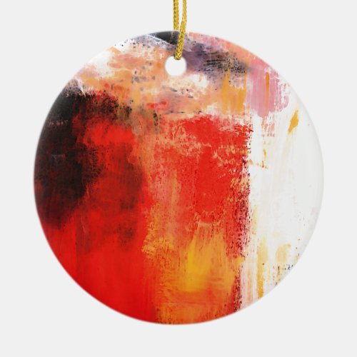 Creative Red Abstract Ceramic Ornament