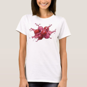 Creative Red Abstract Strawberries T-Shirt
