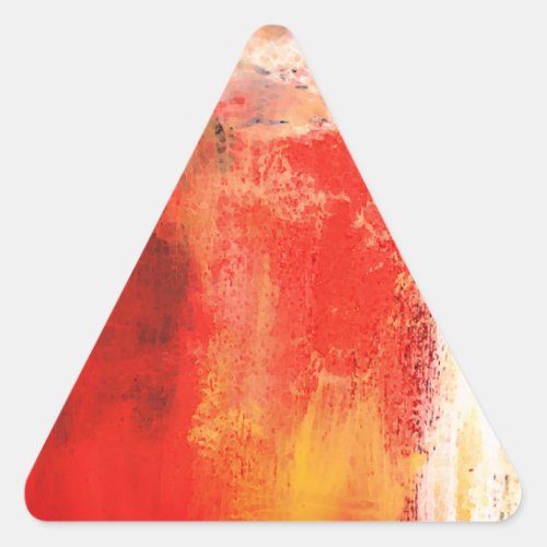 Creative Red Abstract Triangle Sticker