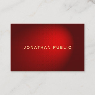 Creative Red Damask Gold Template Modern Elegant Business Card