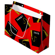Creative Red Graduation Large Gift Bag