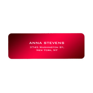 Creative Red Professional Elegant Modern Label