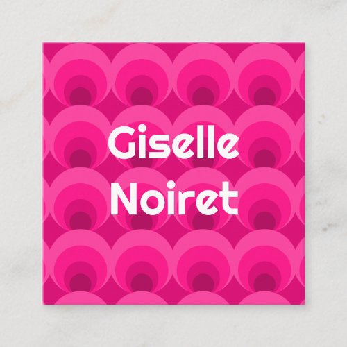 Creative Retro-inspired  Square Business Card
