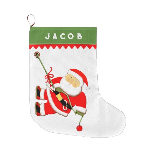 Creative Rock Climbing Large Christmas Stocking