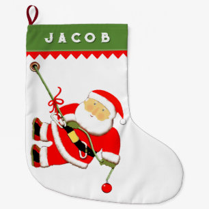 Creative Rock Climbing Large Christmas Stocking