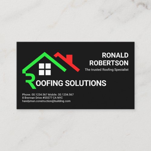 Creative Roof Signage Handyman Business Card