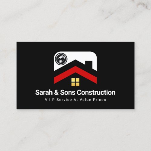 Creative Rooftop Handyman Tools Sun Business Card