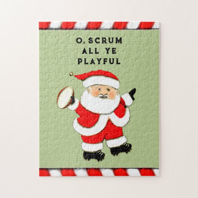 Creative Rugby Christmas Jigsaw Puzzle (Vertical)