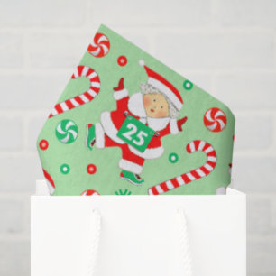 Creative Running Runner Holiday Gift Tissue Paper