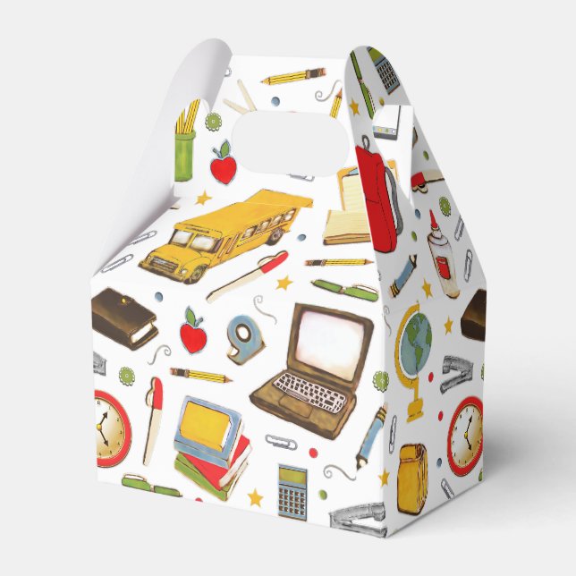 Creative School Teacher Favor Boxes (Front Side)
