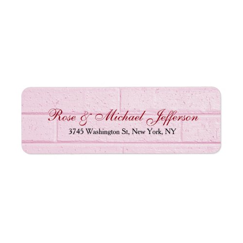 Creative Script Pink Wall Artistic Stylish Family Label