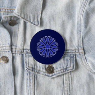 Creative simple colour flower gift mom dad sister button