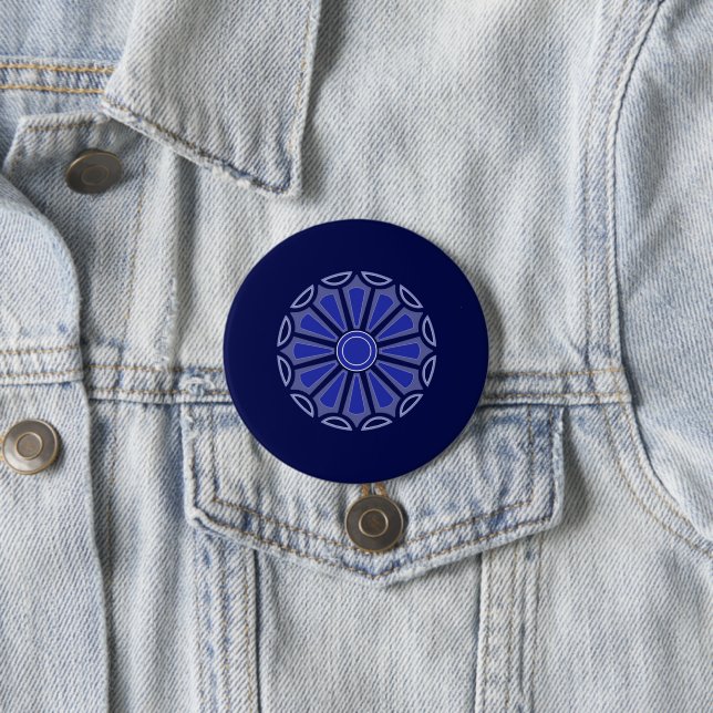 Creative simple colour flower gift mom dad sister  button (In Situ)