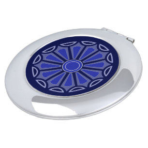 Creative simple colour flower gift mom dad sister  compact mirror