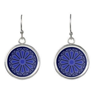 Creative simple colour flower gift mom dad sister earrings