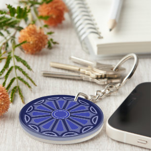 Creative simple colour flower gift mom dad sister keychain