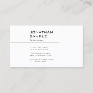 Creative Simple Graphic Design Professional Plain Business Card