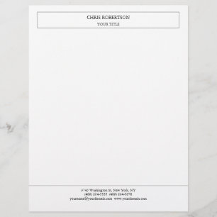 Creative Simple Minimalist Modern Professional Letterhead