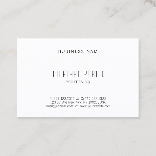 Creative Simple Modern Professional Template Business Card